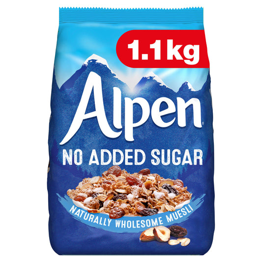 Alpen Muesli No Added Sugar 1.1kg cereals Sainsburys   
