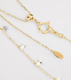 Persée yellow gold diamond nine-stone Danaé necklace, UK version
