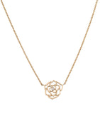 Piaget rose gold rose pendant necklace with diamonds - British product