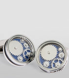 Tateossian circle gear cufflinks (British brand)