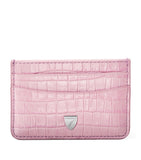 Aspinal of London slim croc-embossed card holder, imported from the UK