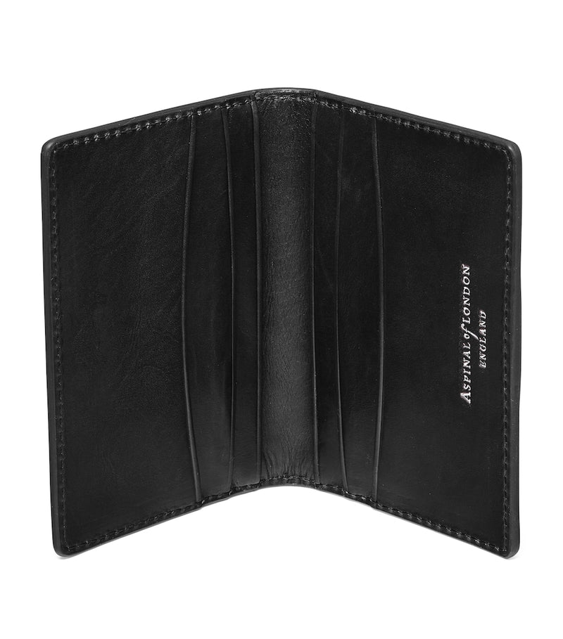 Aspinal of London leather double fold card holder, imported from the UK