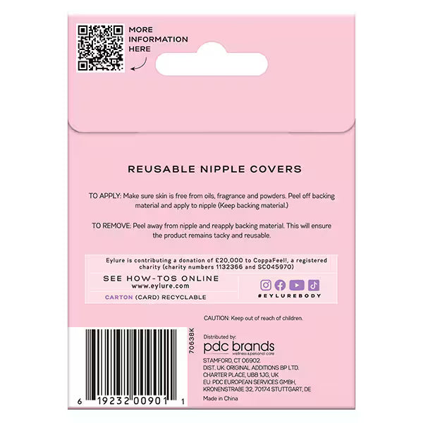 Eylure Silicone Nipple Cover Petal Shape Medium - British product