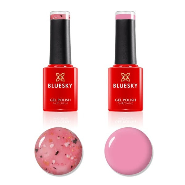 Bluesky Pink Gel Polish Mini Duo - British product