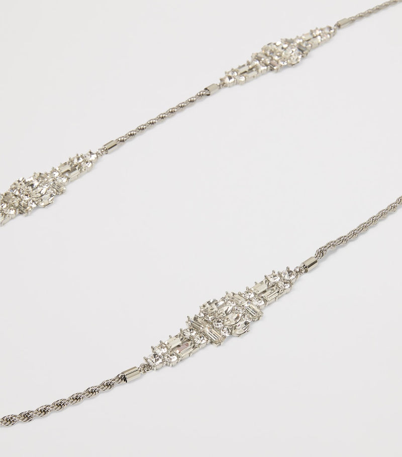 Marina Rinaldi embellished torchon chain necklace, imported from the UK