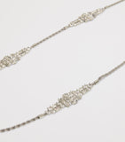 Marina Rinaldi embellished torchon chain necklace, imported from the UK