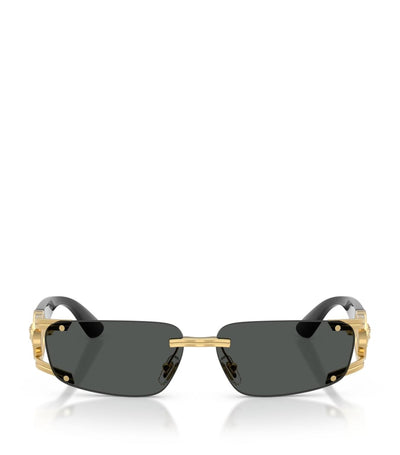 Harrods Versace Metal VE2291 Rectangle Sunglasses- Buy online at McGrocer