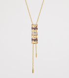 Boucheron Quatre classique tie necklace in yellow gold and diamonds (British brand)