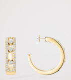 Messika Move Classique yellow gold hoop earrings 0.52ct (British brand)