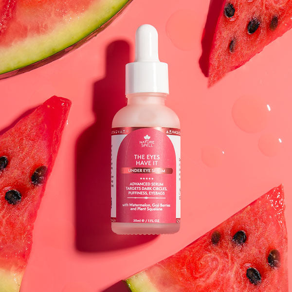 Nature Spell eye serum with watermelon and goji, imported from the UK