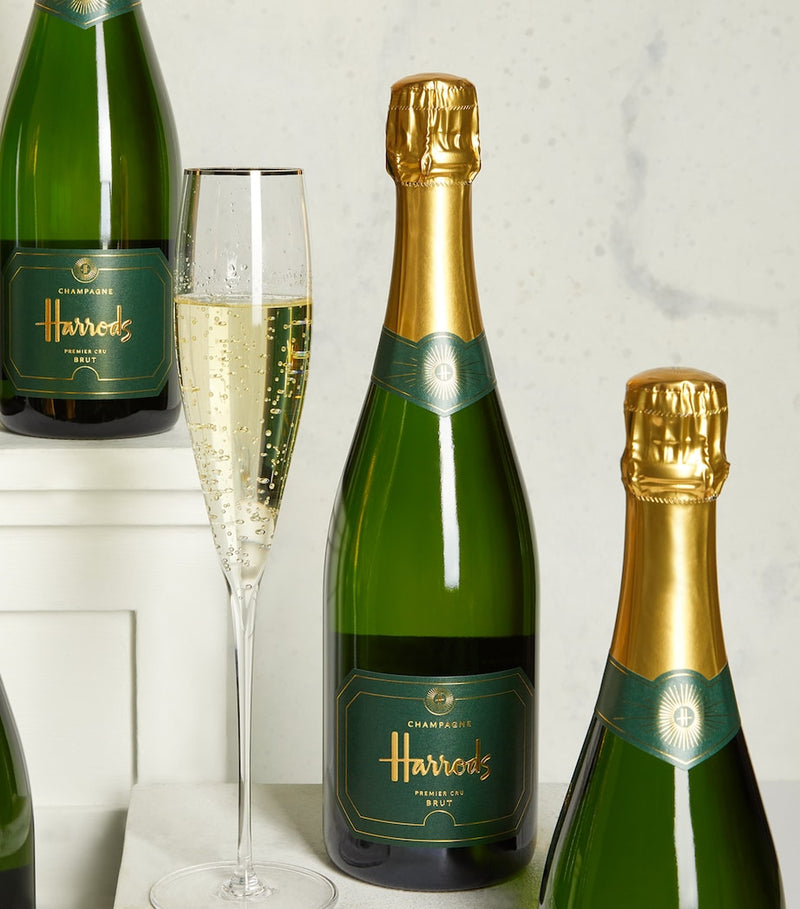 Harrods Brut Premier Cru Non-Vintage Champagne case of 12 bottles, UK version