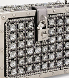 Dolce&Gabbana crystal-embellished shoulder bag, imported from the UK