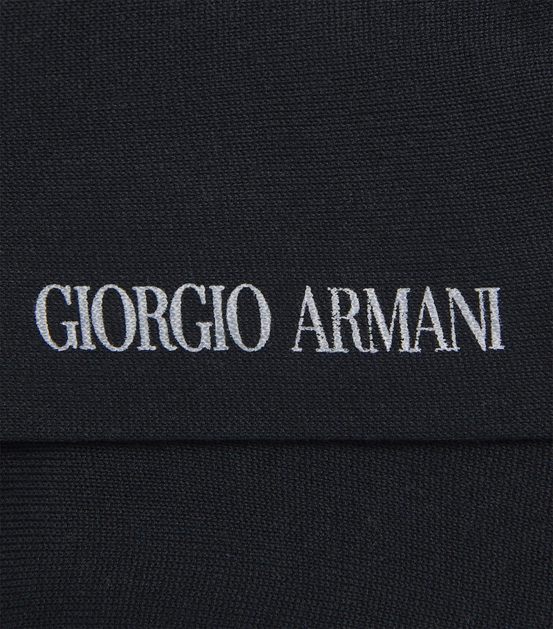 Giorgio Armani cotton logo socks (British brand)