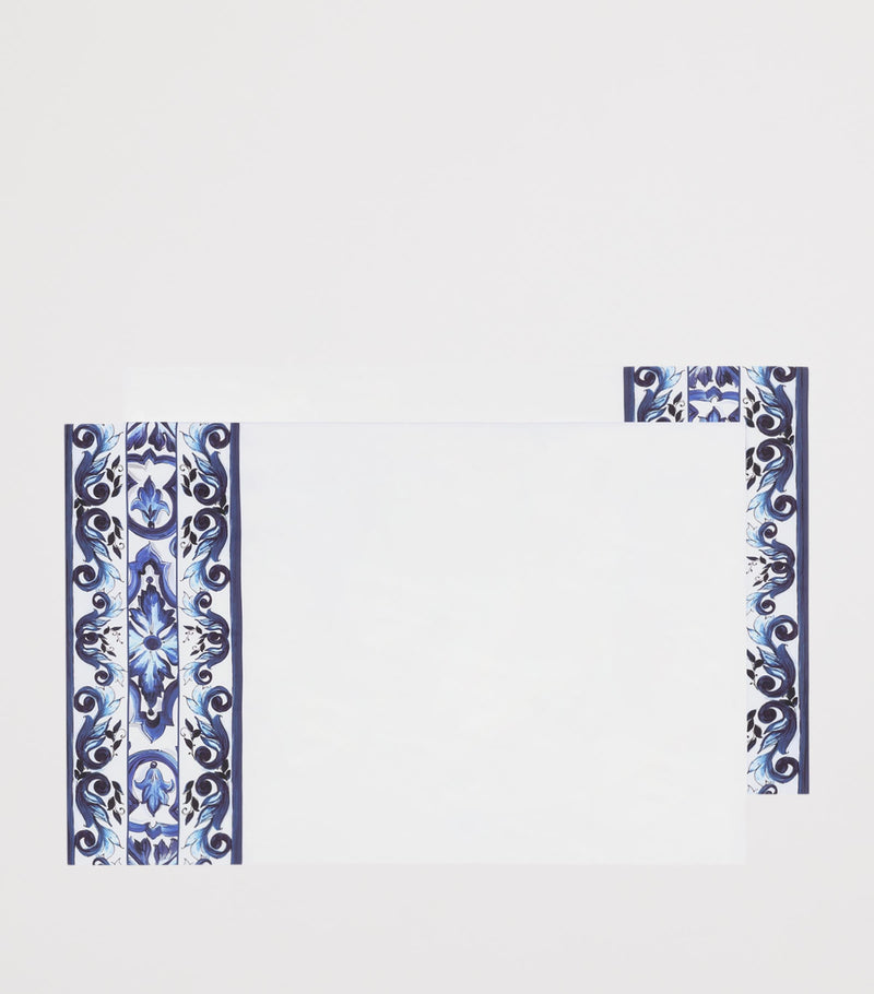 Dolce&Gabbana Casa Majolica print cotton pillowcases set of two 50x80cm - British product