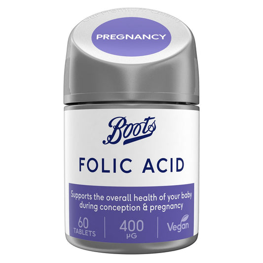 Boots Folic Acid 400ug 60 Tablets (2 month supply) GOODS Boots   