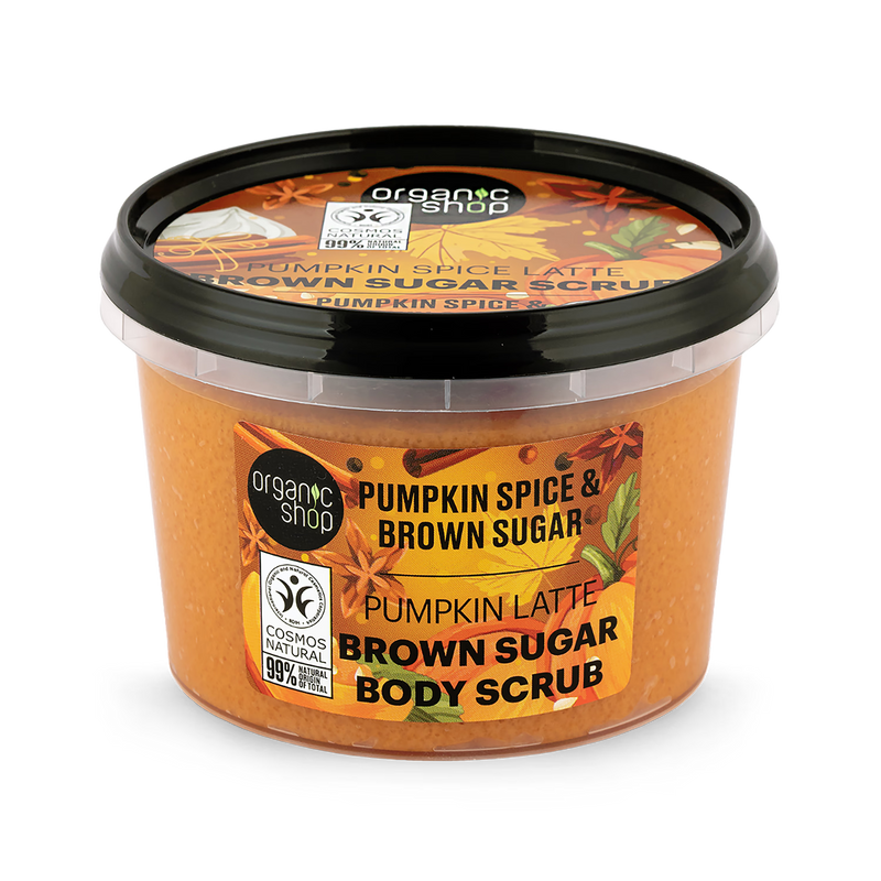 Organic Shop Pumpkin Spice Latte body scrub 250ml, UK version