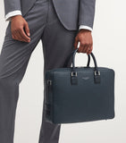 Aspinal of London leather Mount Street briefcase bag (British brand)