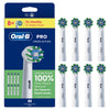 Oral-B Cross Action toothbrush heads 8 count, UK version