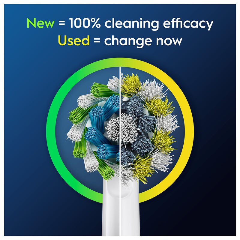 Oral-B Cross Action toothbrush heads 8 count, UK version