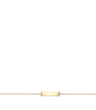 NOA Mini yellow gold diamond name bracelet (British brand)