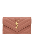 Saint Laurent nappa leather card holder with monogram, UK version