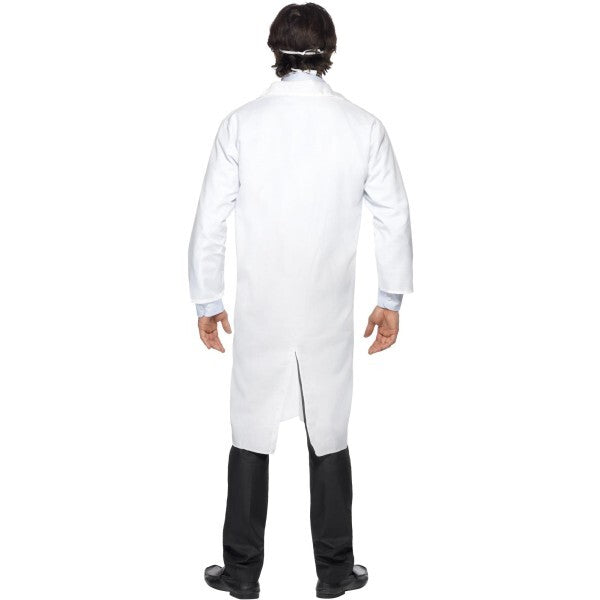Smiffys doctor's white long coat and mask costume, imported from the UK