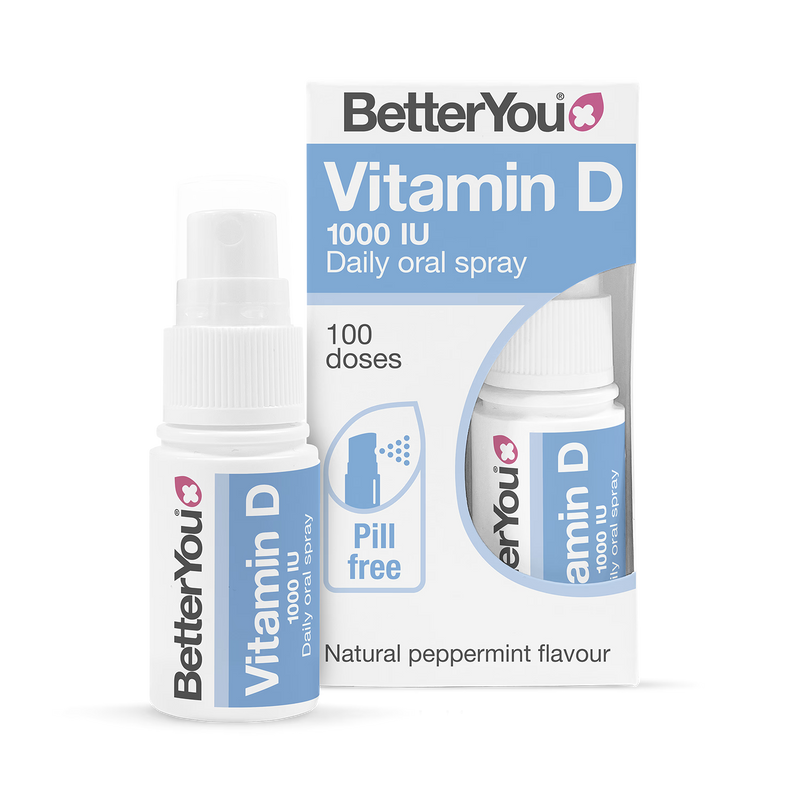 BetterYou Vitamin D1000 spray Peppermint Flavour 15ml - British product