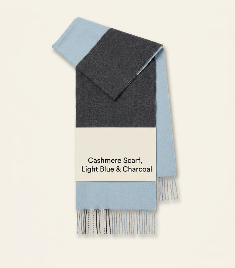 Burberry contrast check cashmere scarf 168x30cm - British product