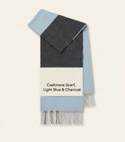 Burberry contrast check cashmere scarf 168x30cm - British product