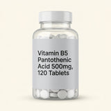Holland & Barrett Holland & Barrett Slow Release Vitamin B5 Pantothenic Acid 500mg Supplement Tablets 120- Buy online at McGrocer