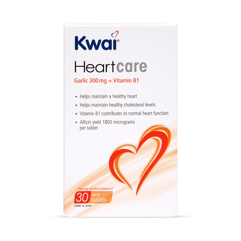 Kwai Heartcare garlic tablets 30 Tablets, imported from the UK