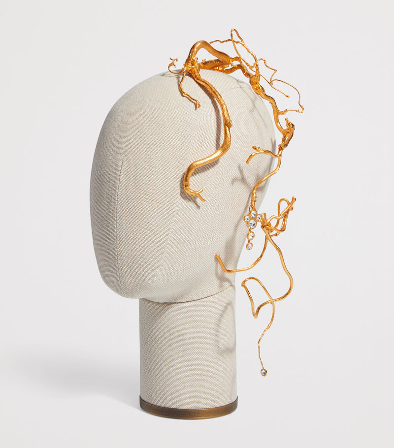 Schiaparelli vine and rhinestone headband, imported from the UK