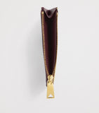 Bottega Veneta leather zipped card case with Intrecciato weave (British brand)