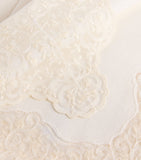 Dea Linen Lace-Trim Elite Table Runner 50cm x 210cm - British product