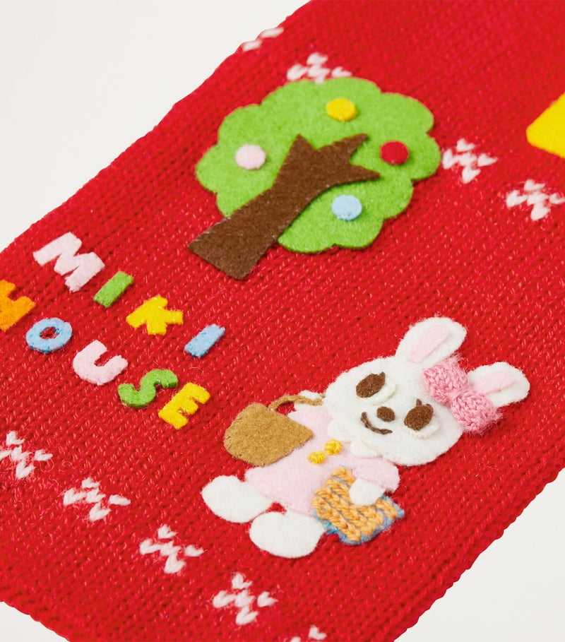Miki House wool-blend Usako scarf - British product
