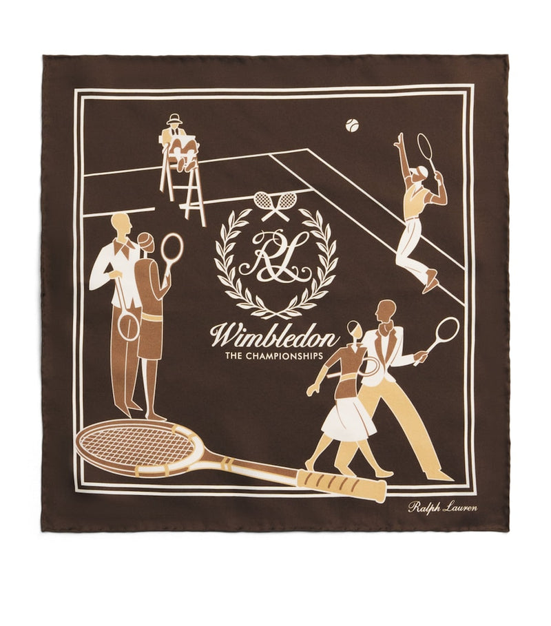 Ralph Lauren Wimbledon silk pocket square, UK version