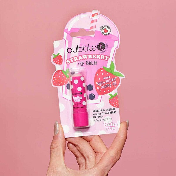 Bubble T Cosmetics strawberry lip balm 4.5g (British brand)