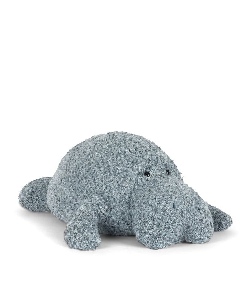 Jellycat Maffles Manatee plush toy 19cm, imported from the UK