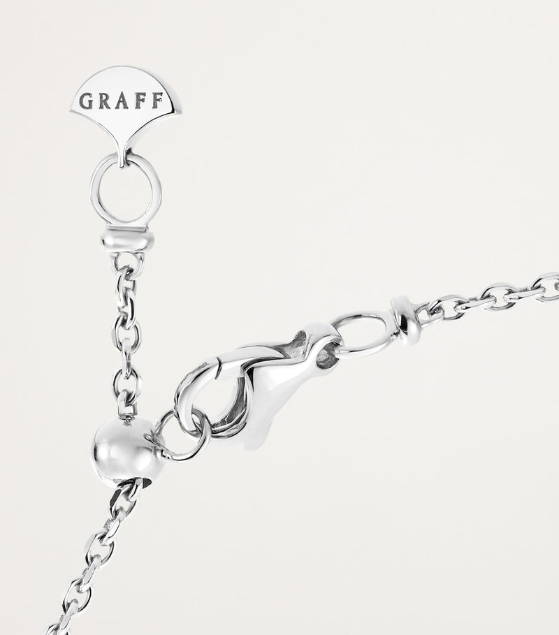 Graff white gold diamond butterfly necklace, UK version