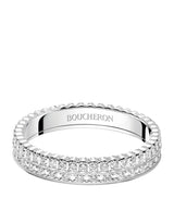 Harrods Boucheron White Gold and Diamond Quatre Radiant Wedding Band- Buy online at McGrocer