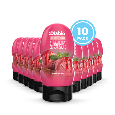 Holland & Barrett Diablo No Added Sugar Strawberry Dessert Sauce 355g (Pack of 10)- Buy online at McGrocer