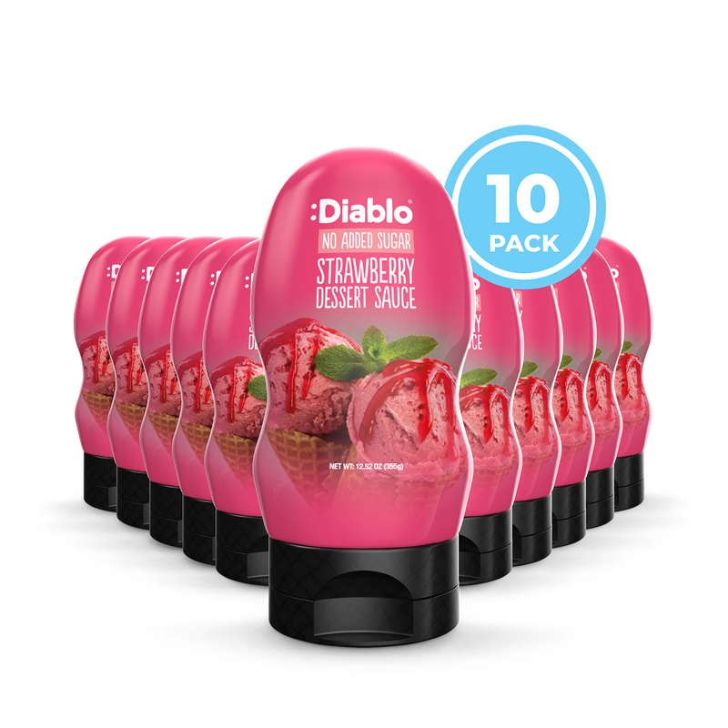 Diablo sugar-free strawberry sauce 355g, imported from the UK