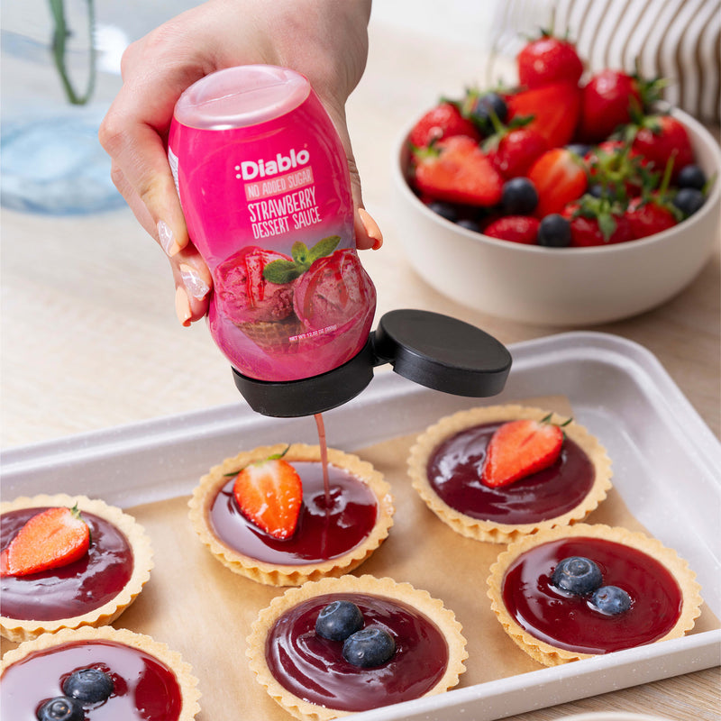 Diablo sugar-free strawberry sauce 355g, imported from the UK