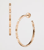 Chopard Ice Cube rose gold hoop earrings 18kt, imported from the UK
