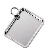 Harrods Silver-Plated Tray with Askew Circular Handle, 20cm x 16cm- Buy online at McGrocer