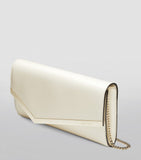 Jimmy Choo Leather Emmie Clutch Bag, imported from the UK