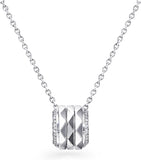 Graff 18kt white gold diamond pendant necklace, UK version