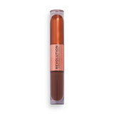 Superdrug Revolution Double Up Liquid Shadow Luminous Bronze- Buy online at McGrocer