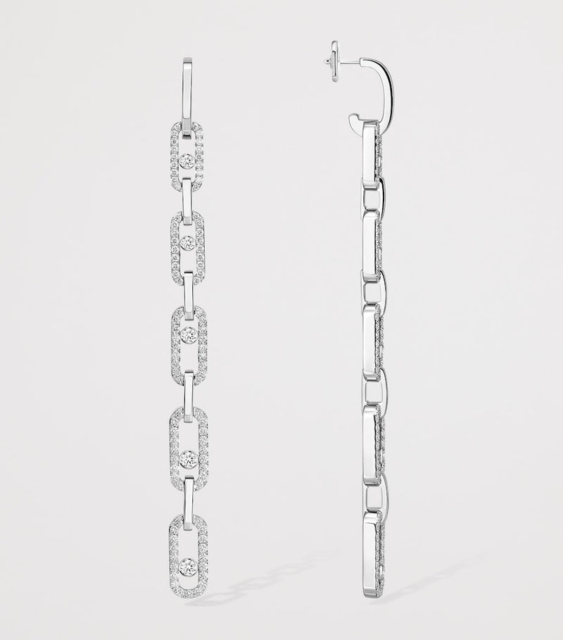 Messika Move Link white gold diamond earrings 1.45ct, UK version