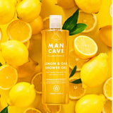 ManCave lemon and oak shower gel 500ml, imported from the UK
